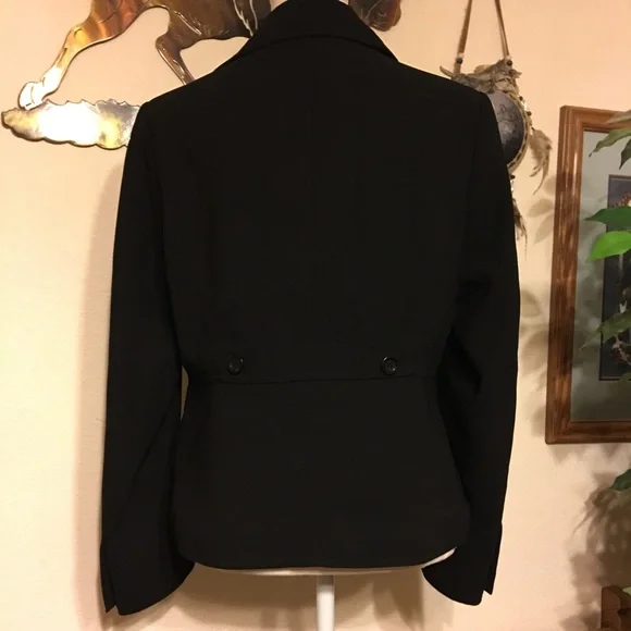 Metro Style black collared jacket NWOT 8 - Picture 4 of 7